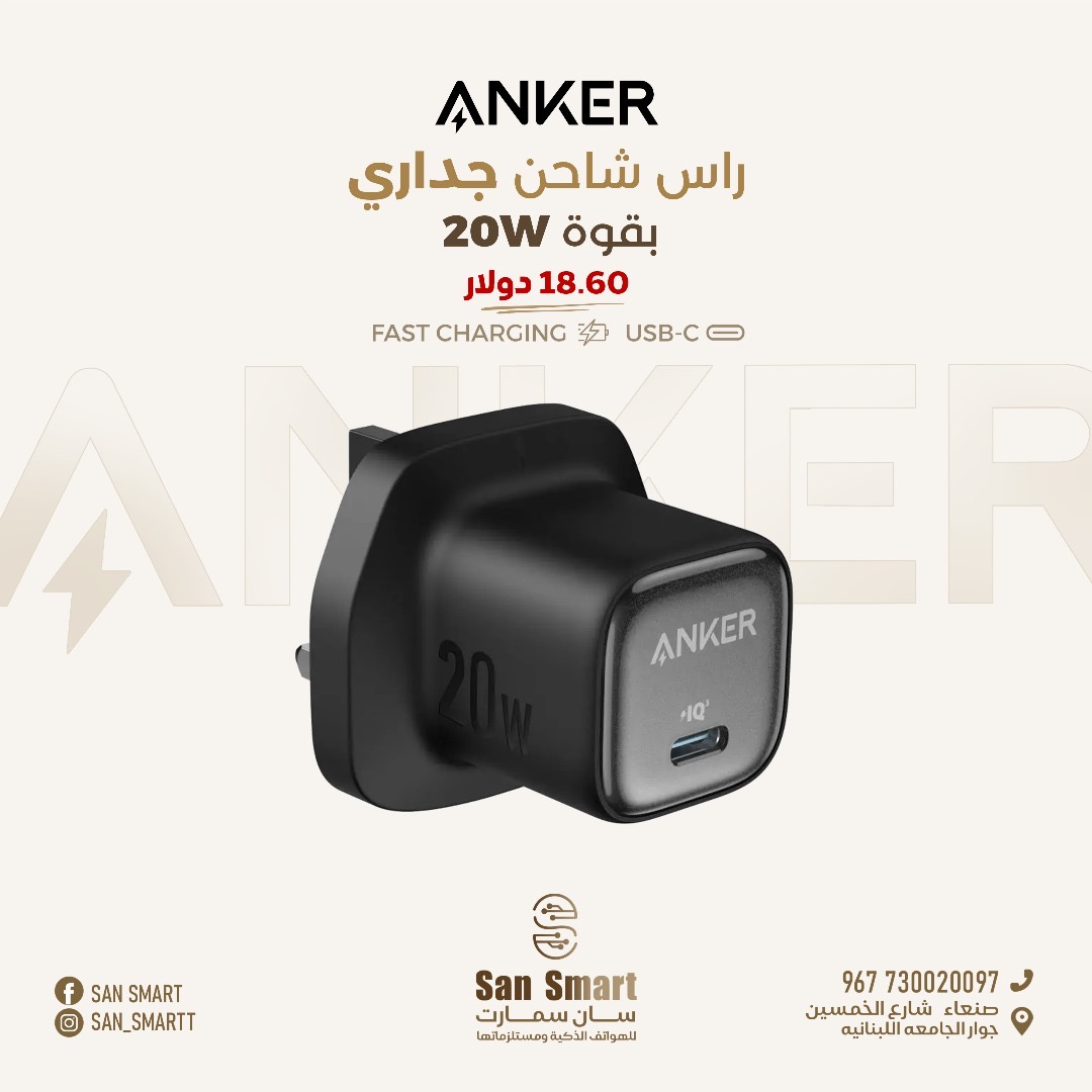 راس شاحن جداري